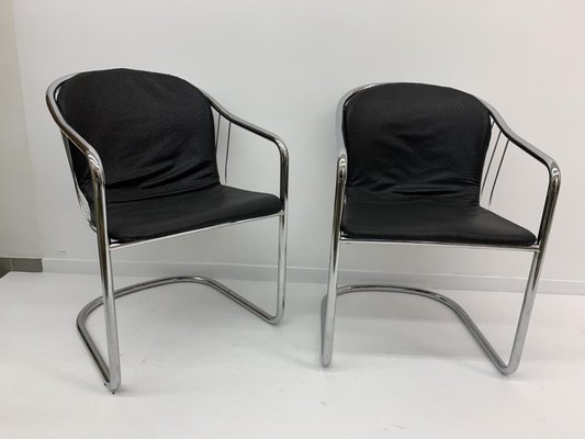 Italian Dining Chairs by Gastone Rinaldi for Fasem, 1980s, Set of 2-BGP-1029932