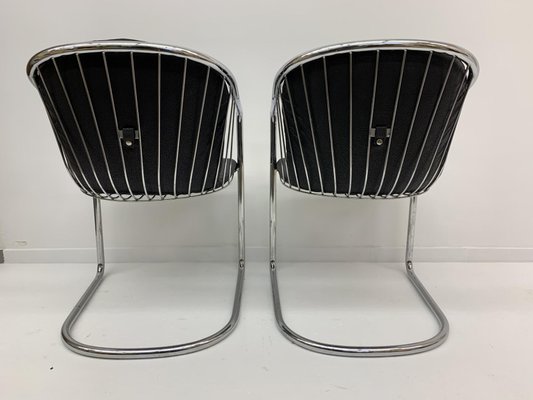 Italian Dining Chairs by Gastone Rinaldi for Fasem, 1980s, Set of 2-BGP-1029932