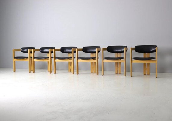 Italian Dining Chairs in the style of Tobia Scarpa, 1970s, Set of 6-DXL-1743393