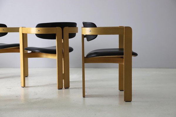 Italian Dining Chairs in the style of Tobia Scarpa, 1970s, Set of 6-DXL-1743393