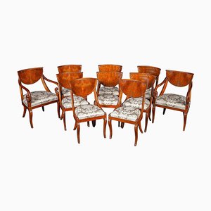 Italian Dining Chairs Including 2 Armchairs, 1790s, Set of 10-MBH-1061433