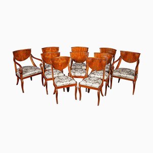 Italian Dining Chairs with Armchairs, 1790s, Set of 10-MBH-1032613