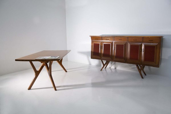 Italian Dining Table attributed to Carlo Mollino, 1950s-RCE-1777654