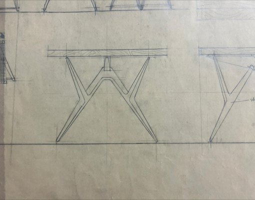 Italian Dining Table attributed to Carlo Mollino, 1950s-RCE-1777654