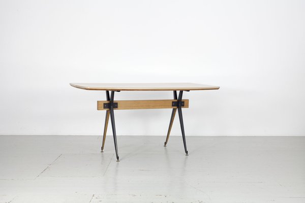 Italian Dining Table by Carlo Ratti for Industria Legni Curvati, 1950s-AA-1703164