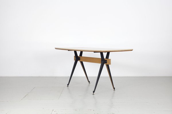 Italian Dining Table by Carlo Ratti for Industria Legni Curvati, 1950s-AA-1703164