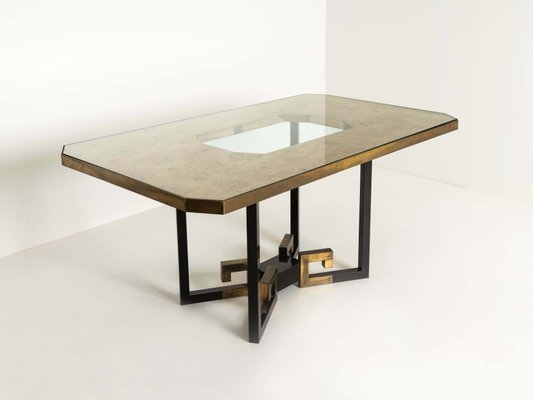 Italian Dining Table by Sandro Petti for Angolometallarte, 1970s-UQV-1147193