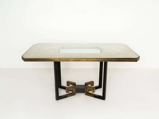 Italian Dining Table by Sandro Petti for Angolometallarte, 1970s-UQV-1147193