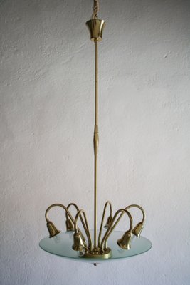 Italian Disc Ceiling Lamp Attributed to Pietro Chiesa, 1950s-MTX-959798