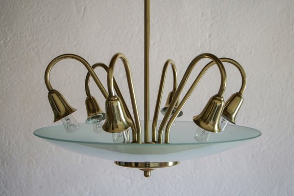 Italian Disc Ceiling Lamp Attributed to Pietro Chiesa, 1950s-MTX-959798