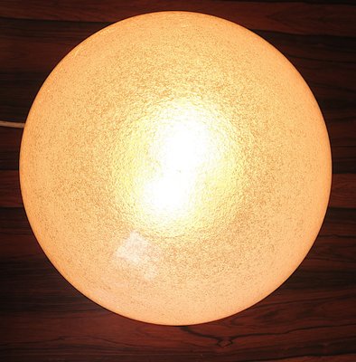 Italian Dome Ceiling Light in Frosted Murano Glass from Mazzega, 1960s-ED-1772381