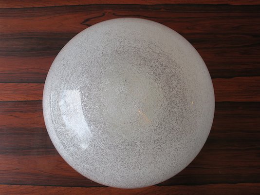 Italian Dome Ceiling Light in Frosted Murano Glass from Mazzega, 1960s-ED-1772381