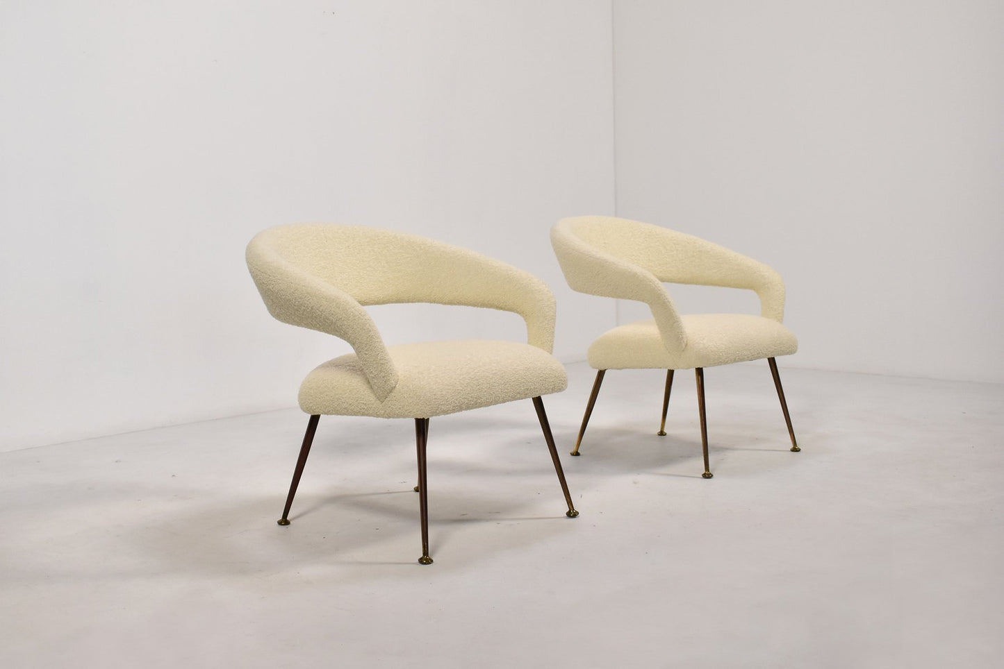 Italian DU 55 Armchairs by Gastone Rinaldi for Rima, 1950s, Set of 2