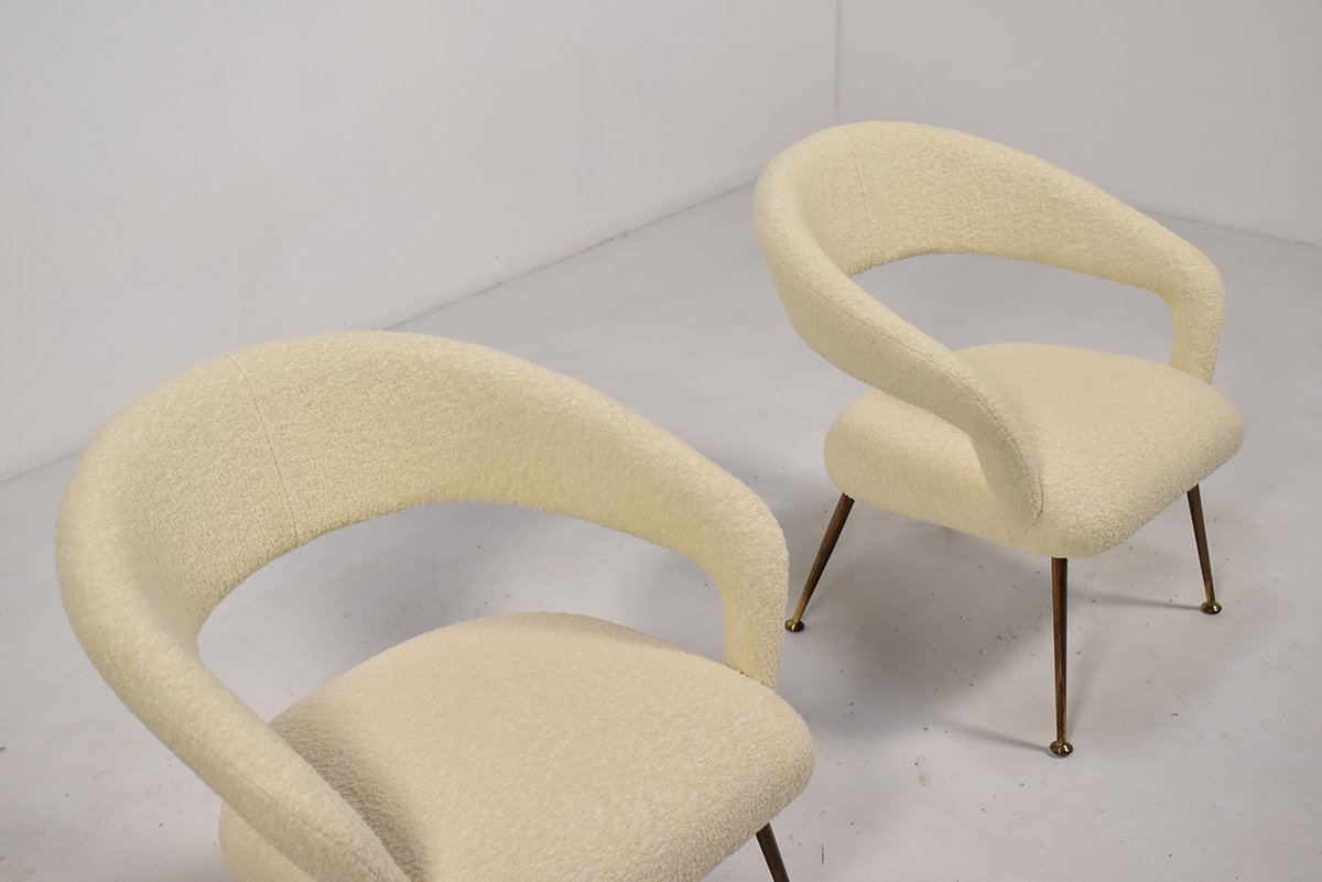 Italian DU 55 Armchairs by Gastone Rinaldi for Rima, 1950s, Set of 2