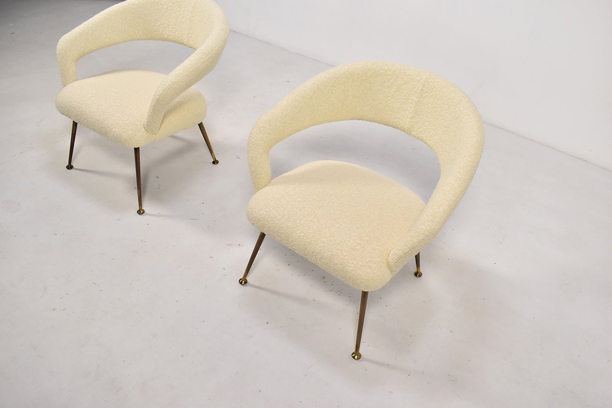 Italian DU 55 Armchairs by Gastone Rinaldi for Rima, 1950s, Set of 2