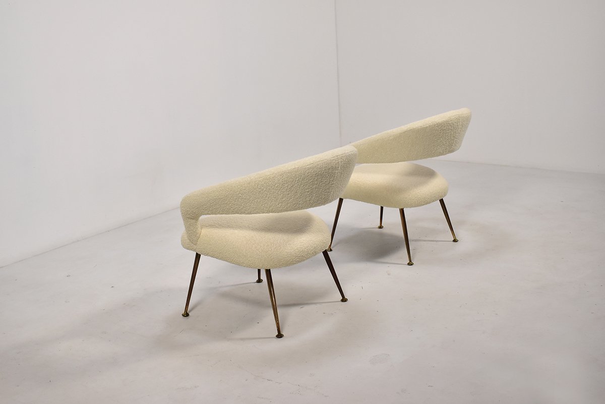 Italian DU 55 Armchairs by Gastone Rinaldi for Rima, 1950s, Set of 2