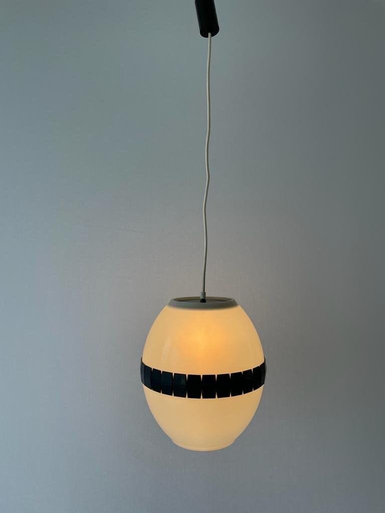 Italian Egg-Shaped Plastic Ceiling Lamp, Italy, 1960s