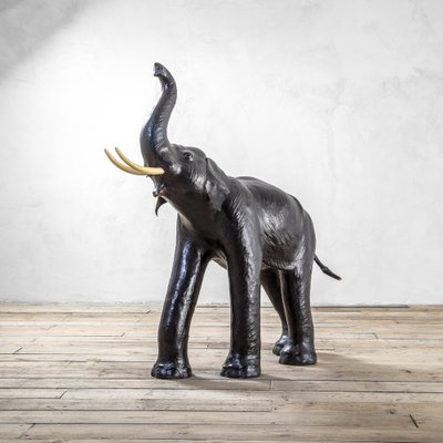 Italian Elephant Sculpture, 1960s, Papier Maché and Leather-FWM-1262619