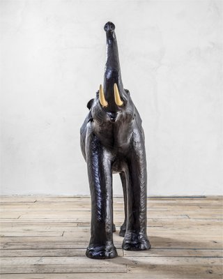 Italian Elephant Sculpture, 1960s, Papier Maché and Leather-FWM-1262619