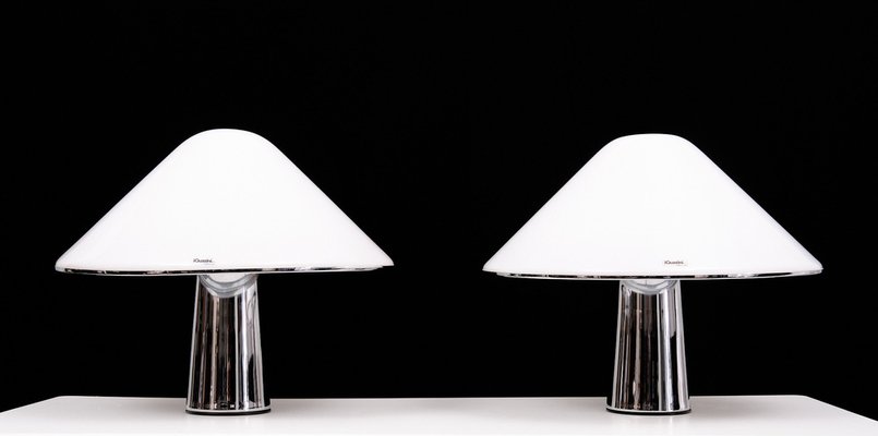 Italian Elpis Mushroom Table Lamps from Guzzini, 1970s, Set of 2-GCG-1813543