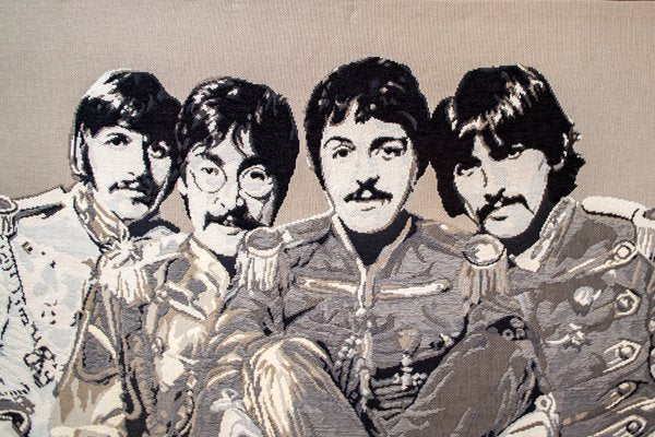 Italian Embroidered Headboard with the Beatles, 1980s-VCV-1344138