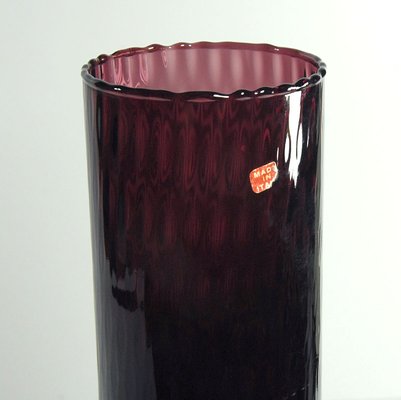 Italian Empoli Glass Pedestal Vase, 1960s-GIW-1719303