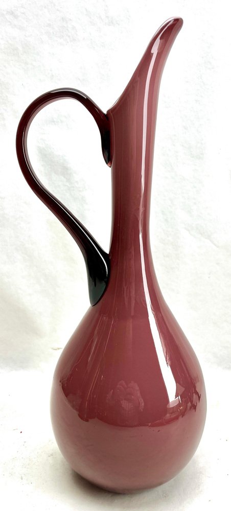 Italian Empoli Murano Glass Pitcher with Handle, 1955