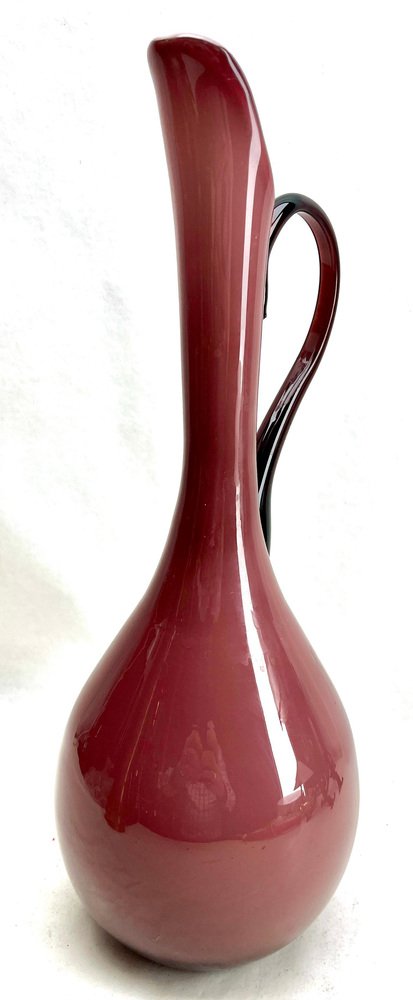 Italian Empoli Murano Glass Pitcher with Handle, 1955