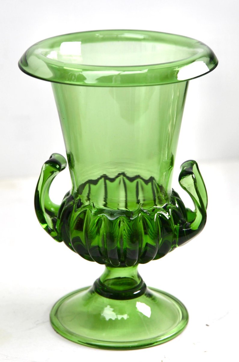 Italian Empoli Vase with Handles, 1960