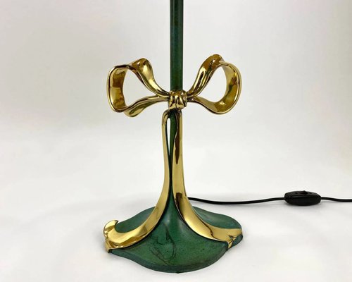 Italian Enamelled Bronze Table Lamps from Valenti, 1970s, Set of 2-GYX-1362065