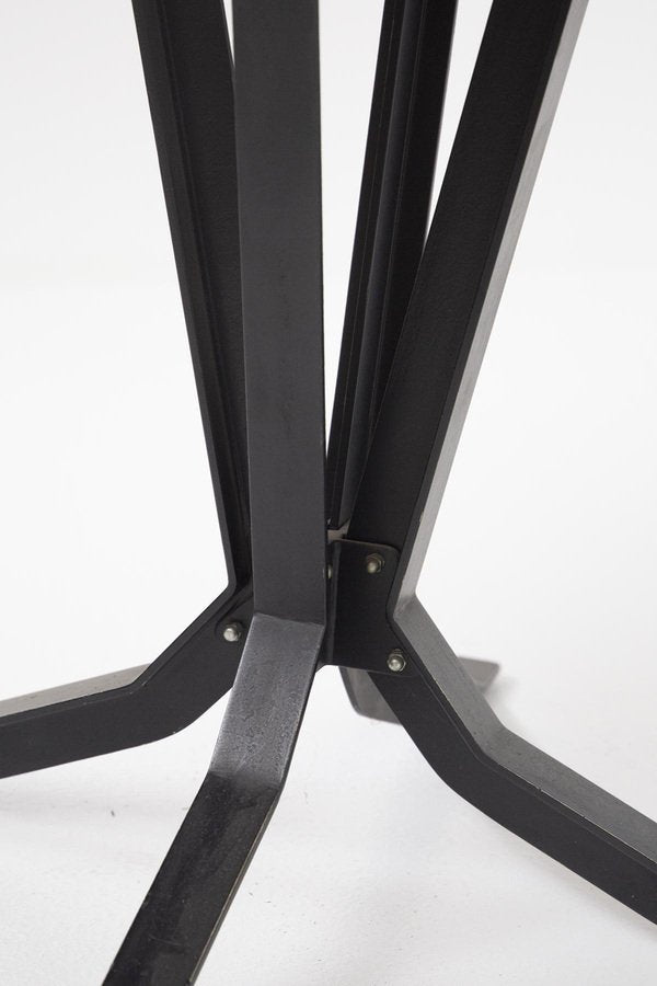 Italian End Table in Iron and Wood by Ignazio Gardella