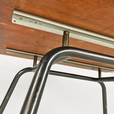 Italian Extendable Dining Table in Wood and Metal, 1960s-GDD-1823281