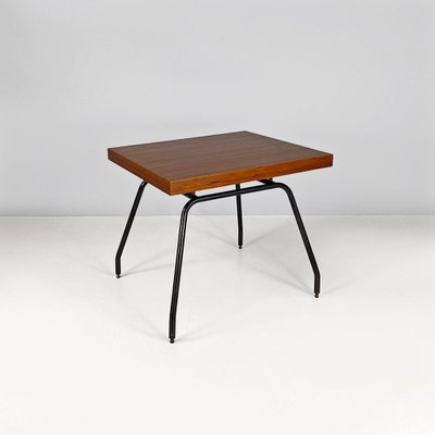 Italian Extendable Dining Table in Wood and Metal, 1960s-GDD-1823281