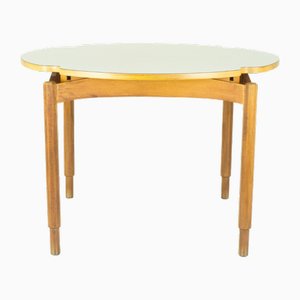 Italian Extendable White Plastic Laminate Wood Dining Table, 1960s-RD-2017161