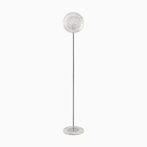 Italian Eye Floor Lamp in Chrome, Murano Glass and Marble, 1970s-QT-1263450