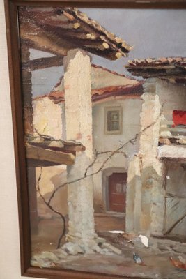 Italian Farmhouse, 1930s, Oil on Canvas, Framed-DCO-1361988