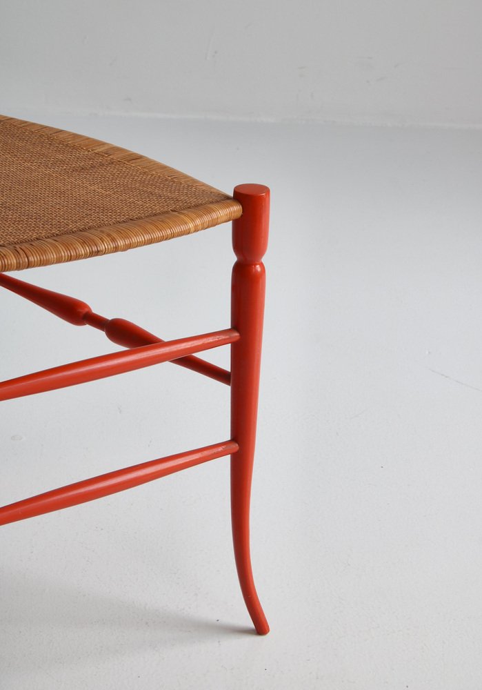 Italian Ferrante Ladderback Chairs by Gio Ponti for A. Bulleri & Co, 1950s, Set of 2