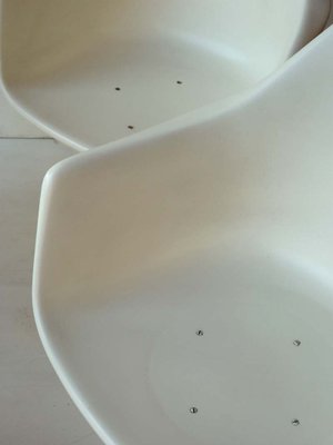 Italian Fibreglass Table & Chairs Set from Play, 1960s, Set of 5-GKB-832523