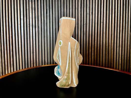 Italian Figurative Ceramic Art Vase by Ceramist Elio Schiavon for SKK, 1950s-JP-1194121