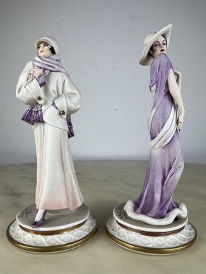 Italian Figurines by Capodimonte for Sandro Maggioni, 1983, Set of 2-YST-1785525