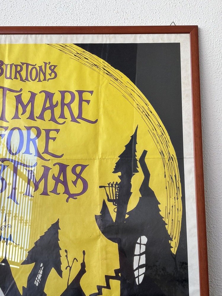 Italian First Edition The Nightmare Before Christmas Tim Burton Advertising Poster, 1993