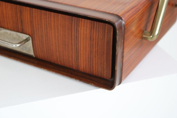 Italian Floating Bedside Tables in Rosewood by Silvio Cavatora, 1950s, Set of 2-AA-1802456