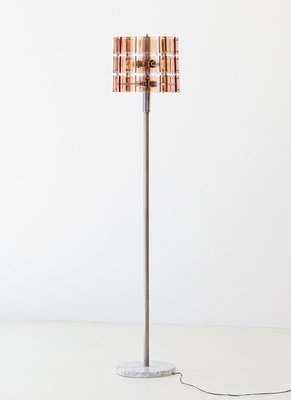 Italian Floor Lamp with Marble Base, 1970s-KJ-2035941