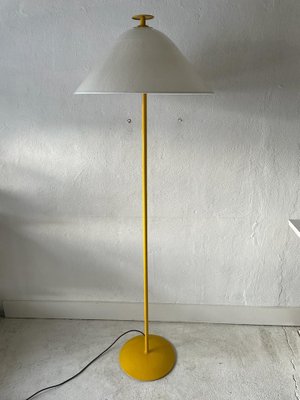 Italian Floor Lamp with Yellow and White Glass Shade by VeArt, 1970s-RDS-1452325