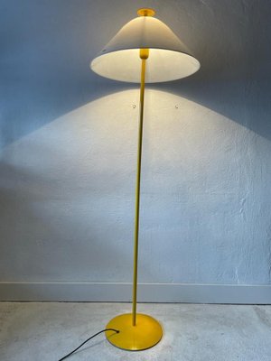 Italian Floor Lamp with Yellow and White Glass Shade by VeArt, 1970s-RDS-1452325