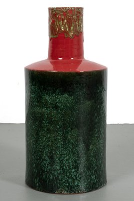 Italian Floor Vase with Drip Glaze-OKG-2031882