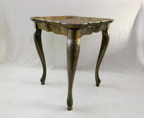 Italian Florentine Side Table, 1950s-ZPI-1735601