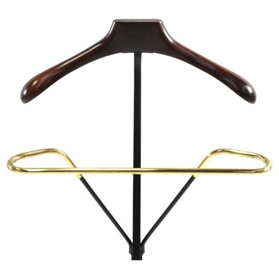 Italian Folding Valet Stand in Brass, 1950s-TE-1750667