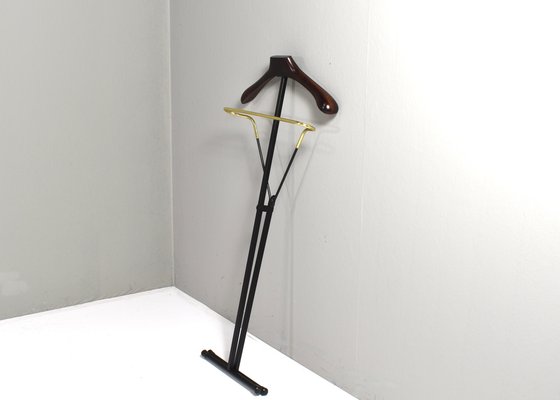 Italian Folding Valet Stand in Brass, 1950s-TE-1750667