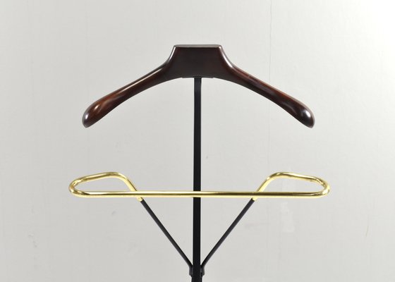 Italian Folding Valet Stand in Brass, 1950s-TE-1750667